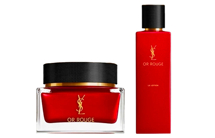 SAINT LAURENT Tibetan Gold Water Face Cream Skincare Sets Tightening, Hydrating, Exfoliating 2 Piece Set