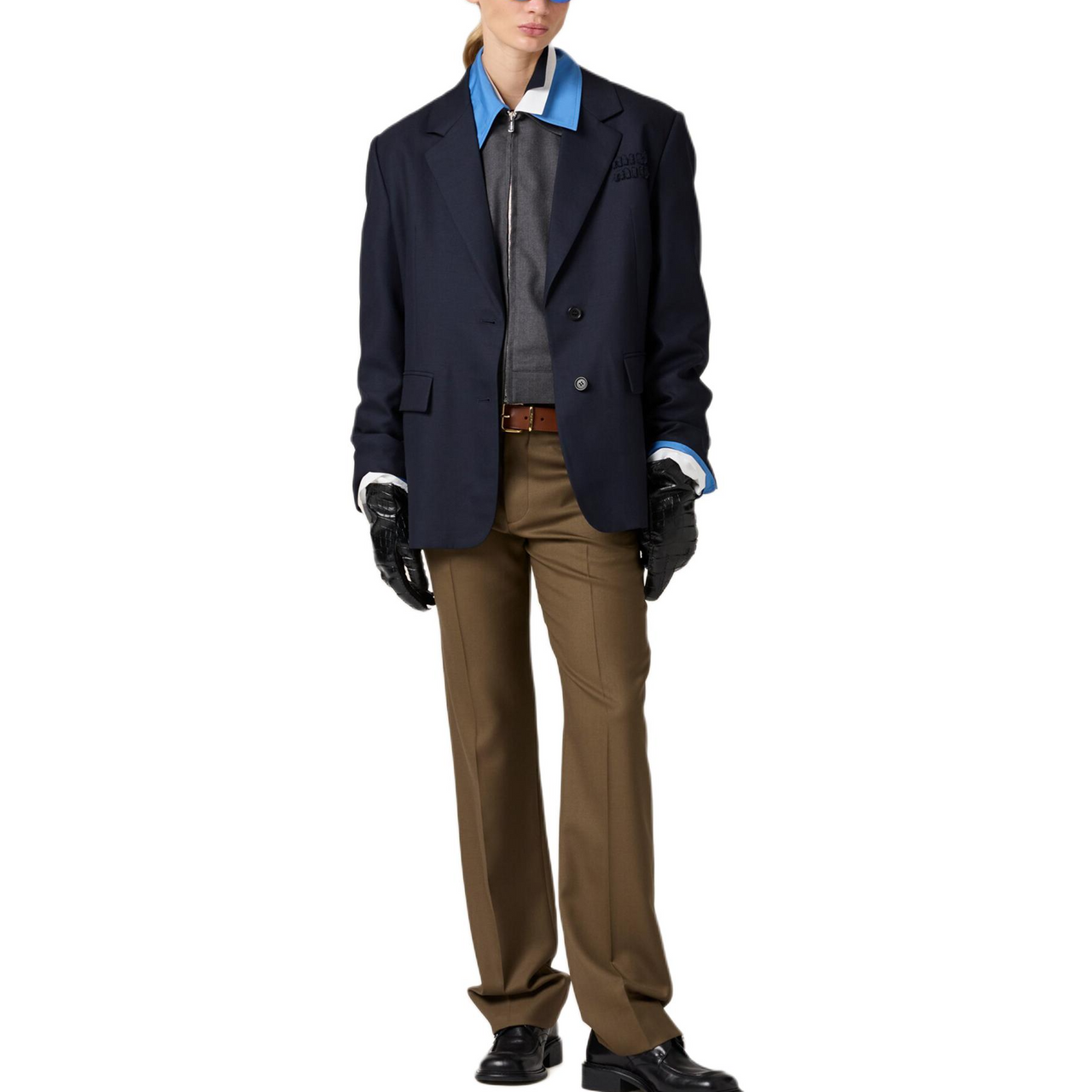 MIU MIU Gabardine weave Bomber Jacket