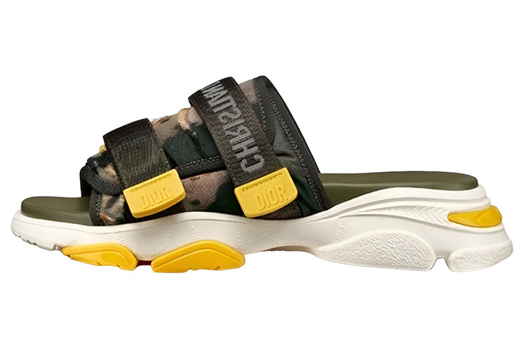 DIOR D Wander Slide Slippers Women's Dark Green