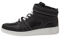 HERMES Mid-Top Stylish Skateboarding Shoes Men's Black