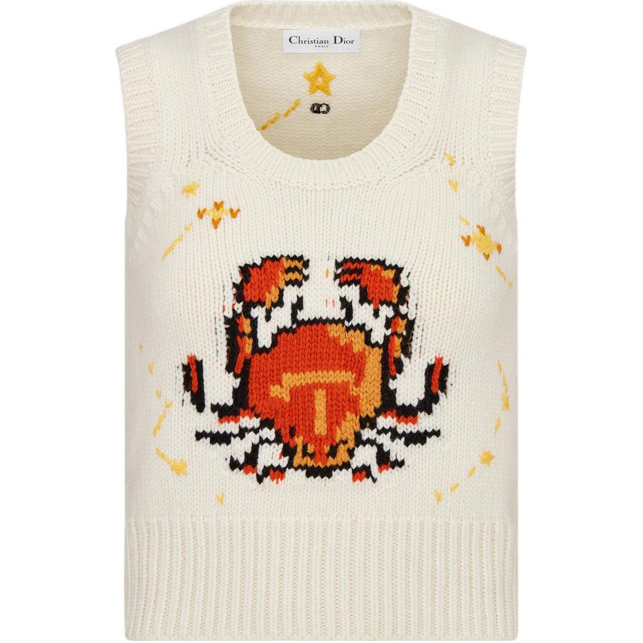 DIOR New Season Collection DIOR FW22 Qixi Festival Collection FW22 Vest Women's Ecru