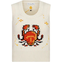 DIOR New Season Collection DIOR FW22 Qixi Festival Collection FW22 Vest Women's Ecru
