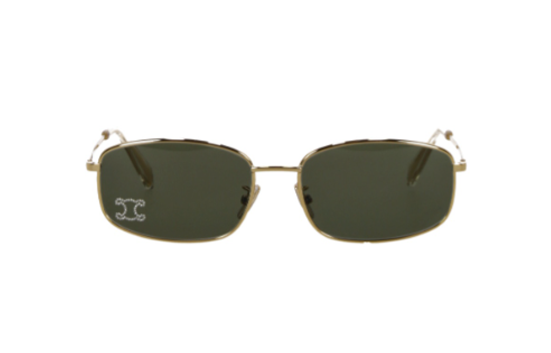 CELINE Triomphe Rhinestone 02 Sunglasses In Metal With Crystals