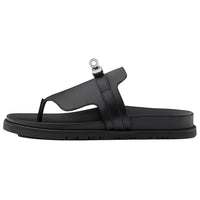 HERMES Empire Flip Flops Women's Black