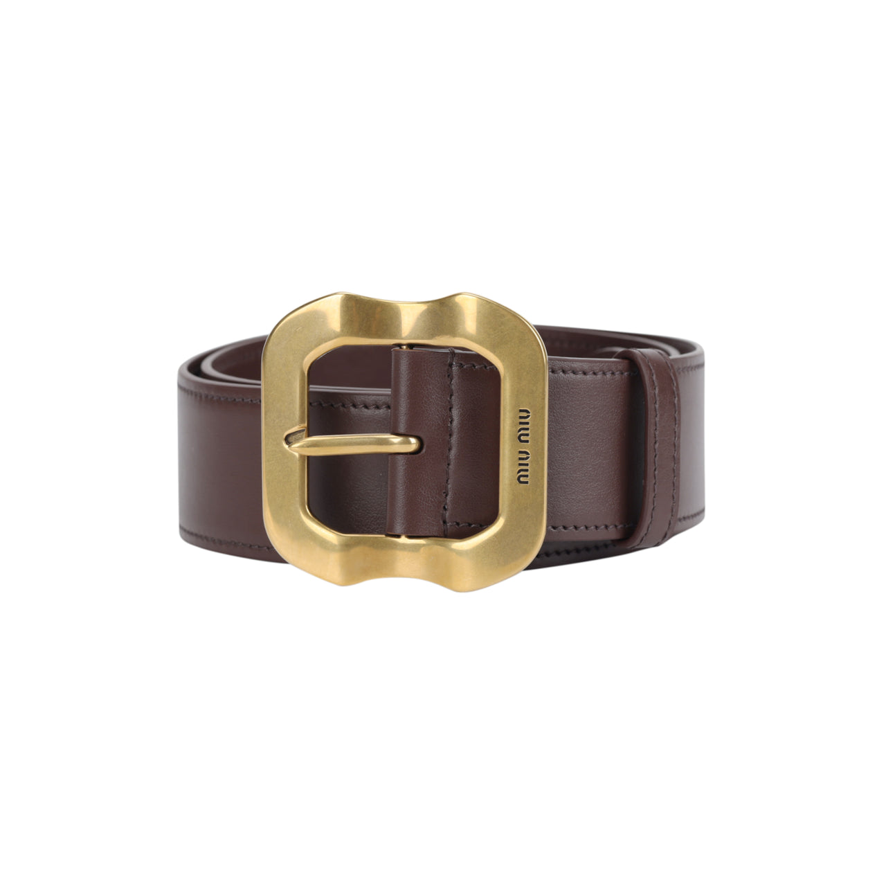 MIU MIU Leather Belts Women's Brown