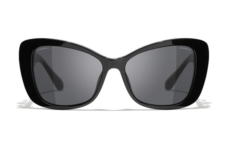 CHANEL Sunglasses Women's Black