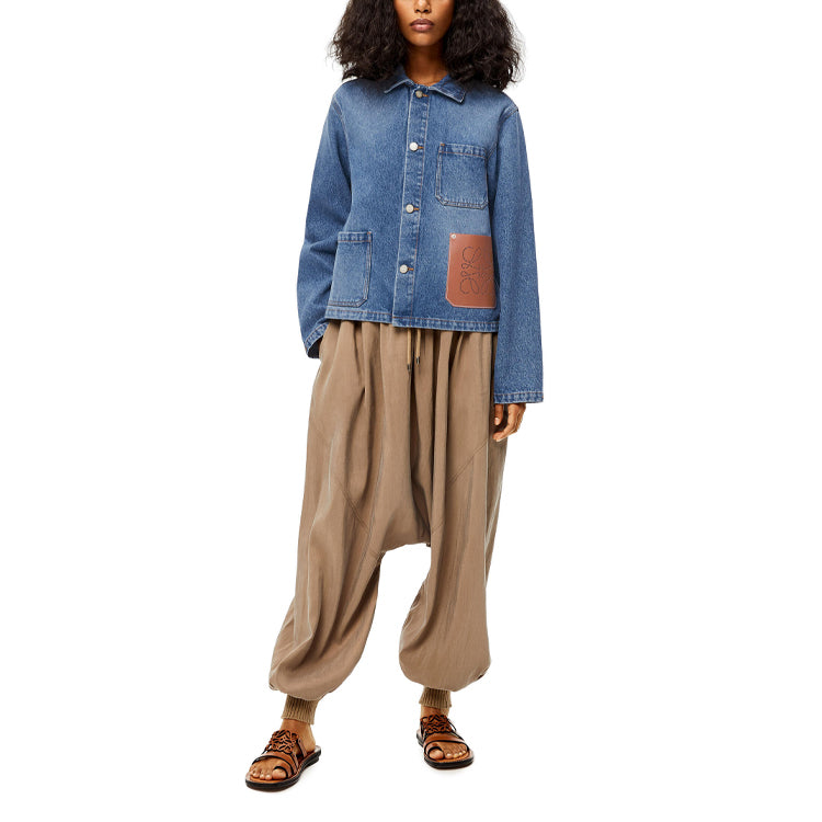 LOEWE FW21 Denim Jacket Women's Blue