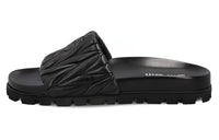 MIU MIU Odor Resistant Slide Slippers Women's Black