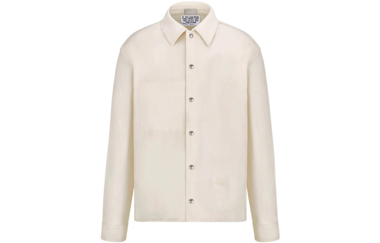 DIOR Dior Quarterly New Products FW22 Shirt Men's Ecru