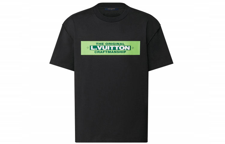LOUIS VUITTON L.Vuitton Printed T-shirt Black