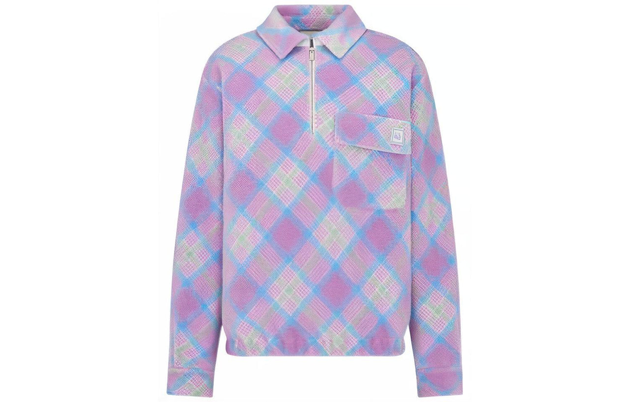 DIOR X Erl Tartan Zip Sweatshirt