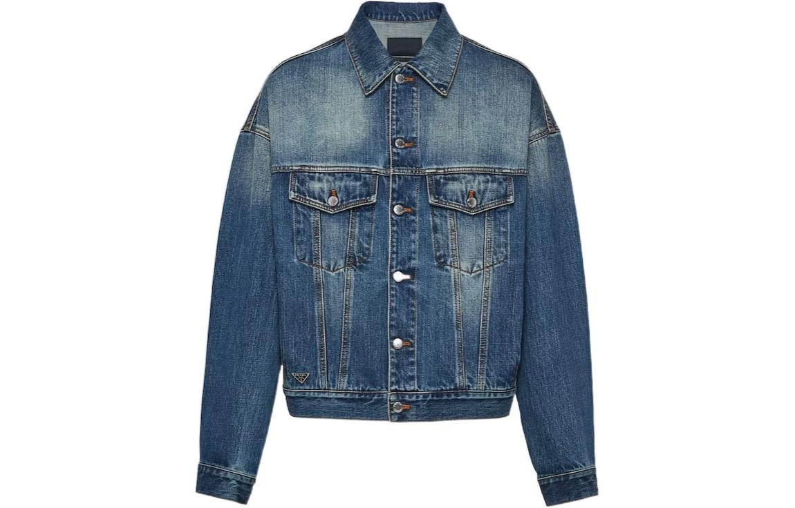 PRADA Trucker Button-Up Denim Jacket
