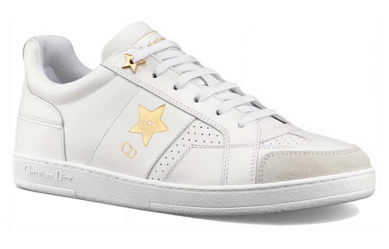 DIOR Star Platform Shoes Low Top Stylish Skateboarding Shoes Women's White