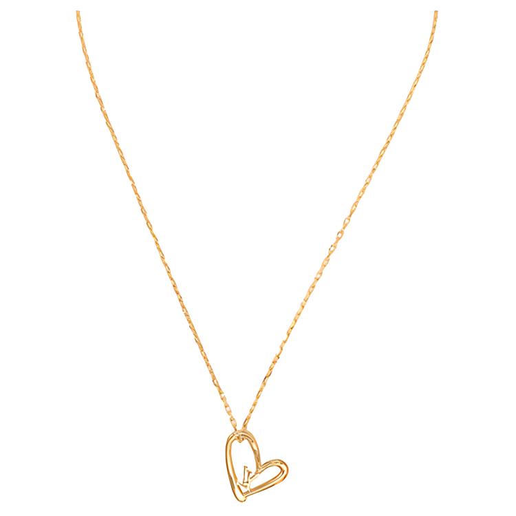 LOUIS VUITTON Limited Edition Heart Necklace Fall In Love