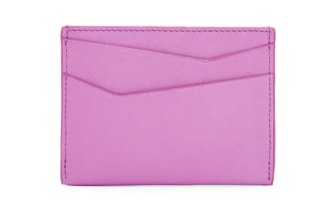 LOEWE Puzzle Cow Leather Card Holder Men's Rock Rose