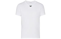 PRADA Triangle logo Cotton T shirt