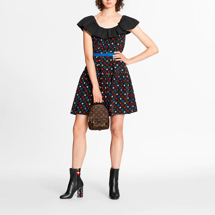 LOUIS VUITTON New Quarterly Products Of LV Sleeveless Dress Women's Black