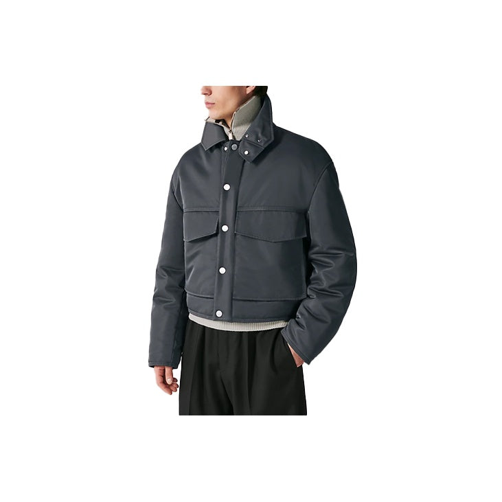 HERMES FW23 Jackets & Coats Men's Charcoal Black