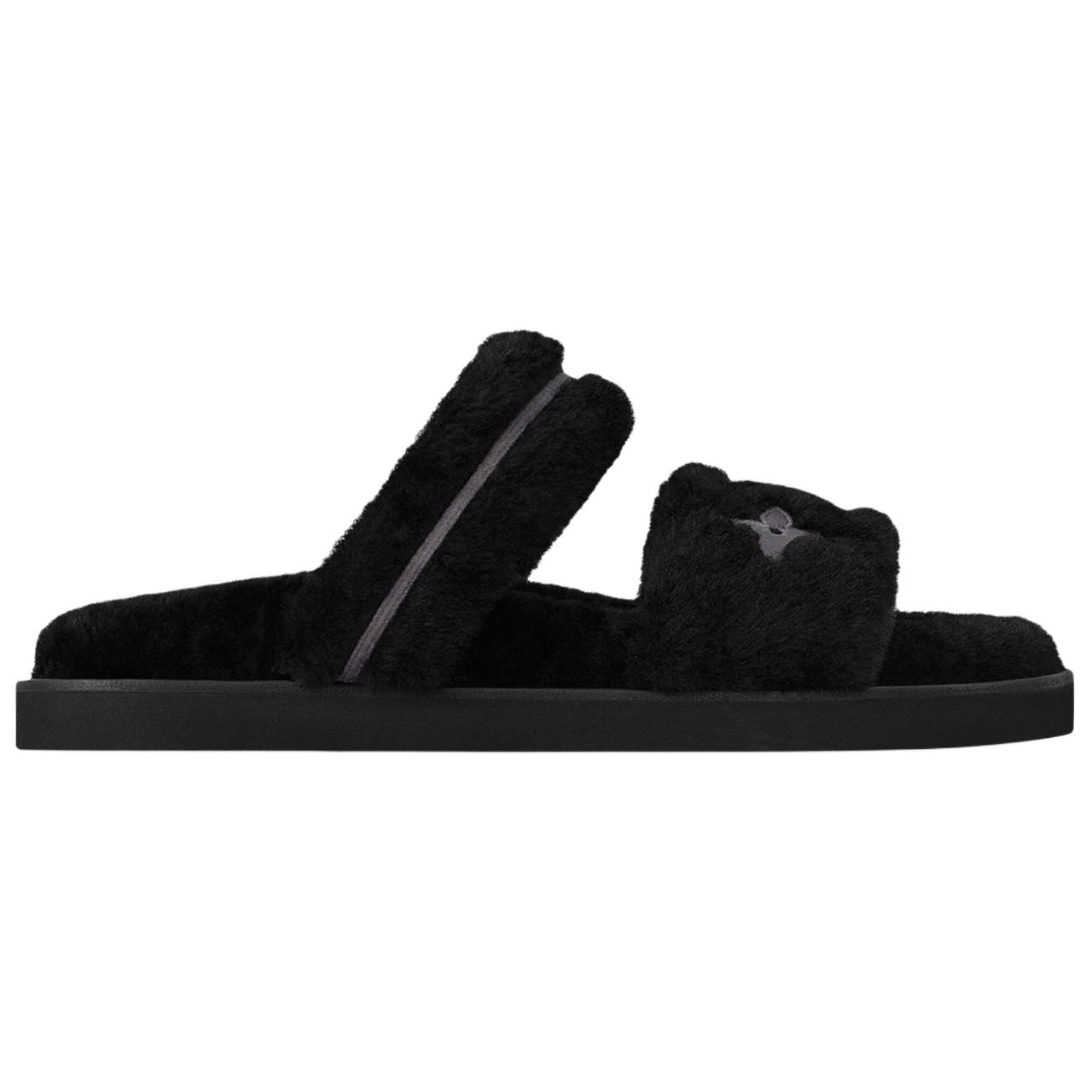 LOUIS VUITTON Lv Flight Mode Series Slide Slippers Women's Black