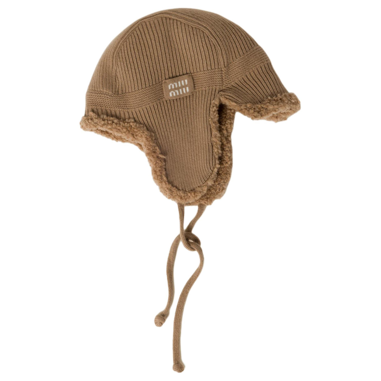 MIU MIU Wool Hats & Caps Unisex Camel Brown