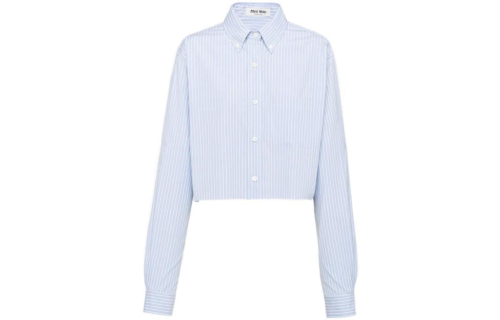 MIU MIU SS23 Shirt Women's Light Blue