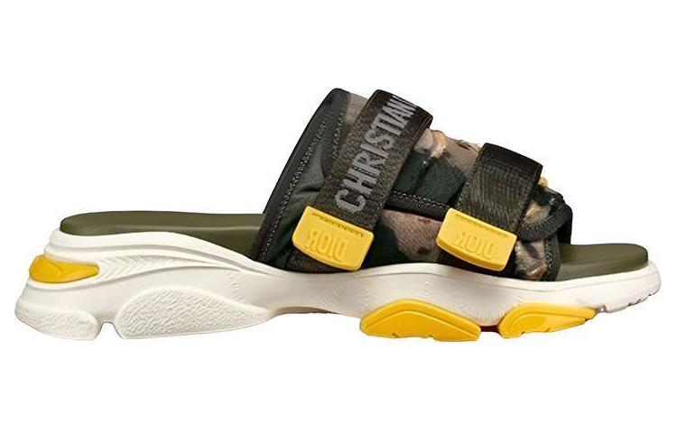DIOR D Wander Slide Slippers Women's Dark Green