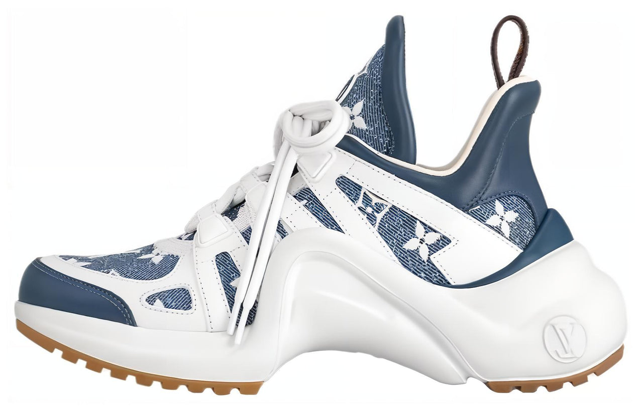 LOUIS VUITTON Archlight Low Top Casual Shoes Women's Blue White