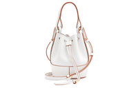 LOEWE Balloon Nappa Cow Leather Bucket Bag, Handbag, Shoulder Bag, Crossbody Bag Mini Women's Cotton White