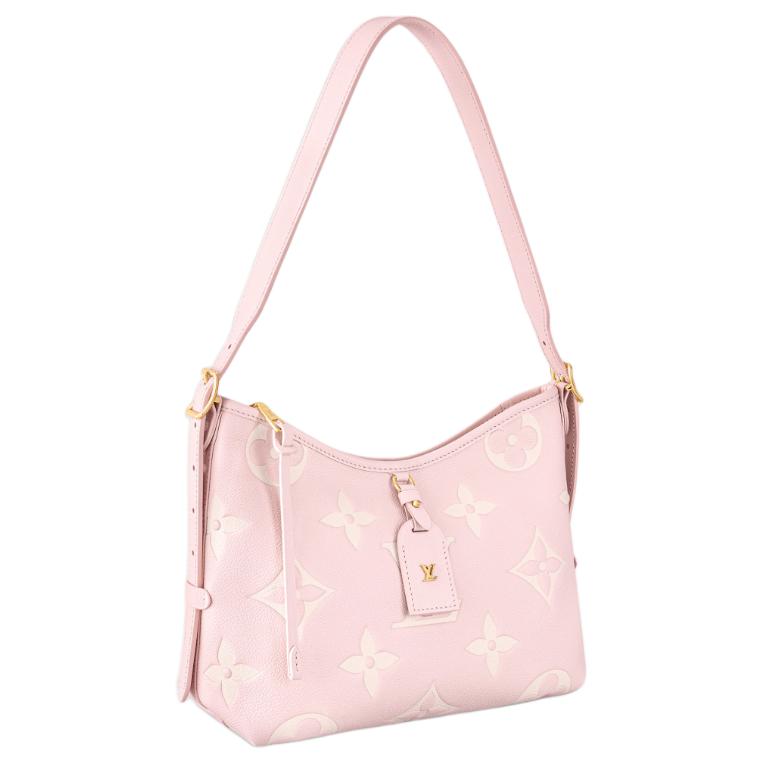 LOUIS VUITTON Carryall Calfskin Handbag, Shoulder Bag Small Size Women's Pink