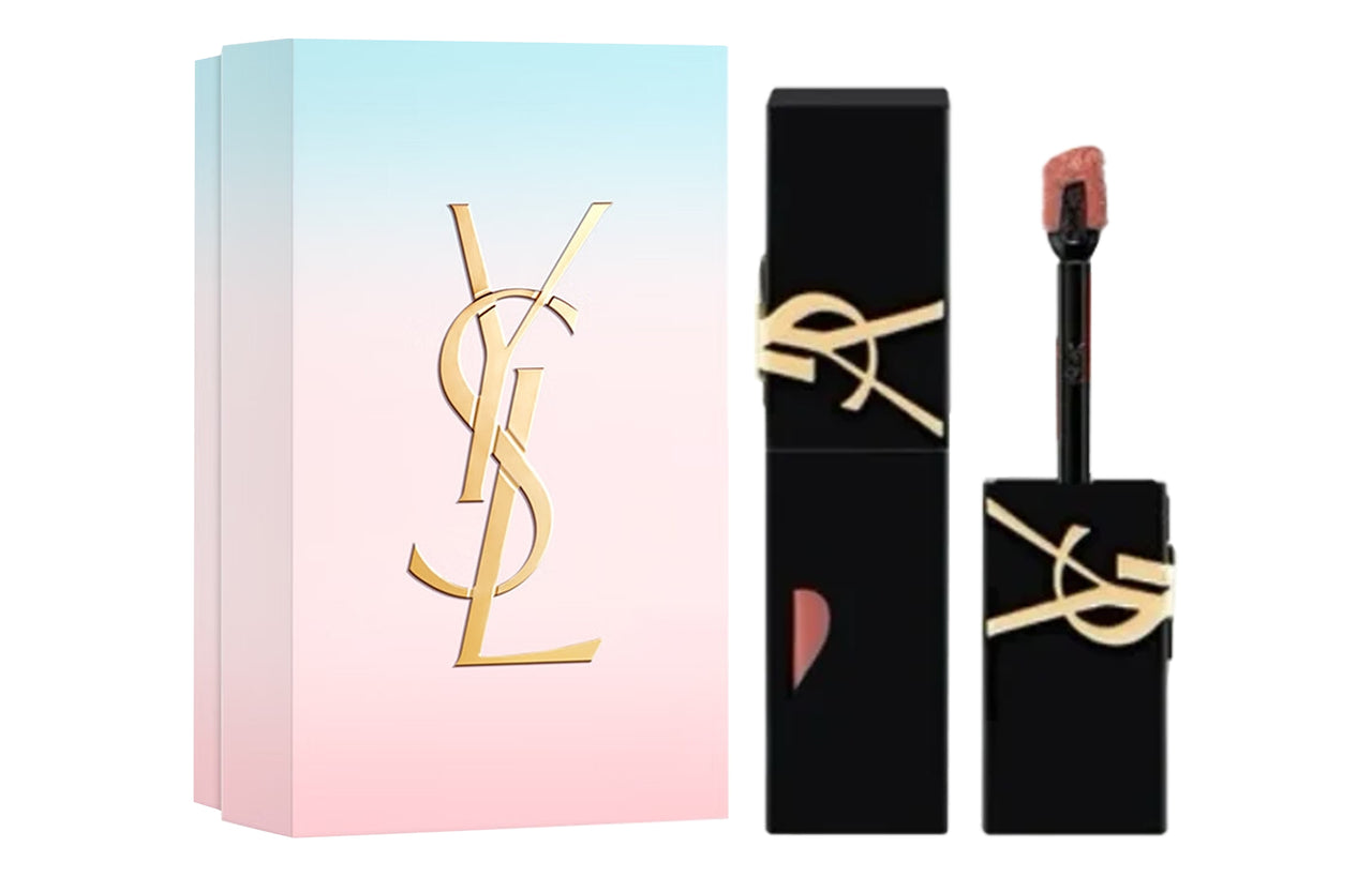 SAINT LAURENT Twilight Daybreak Velvet Matte Black Tube Liquid Lipstick Matte Long Lasting Color Display 5.5ml