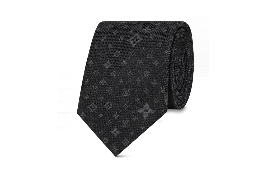 LOUIS VUITTON Silk Ties Men's Black