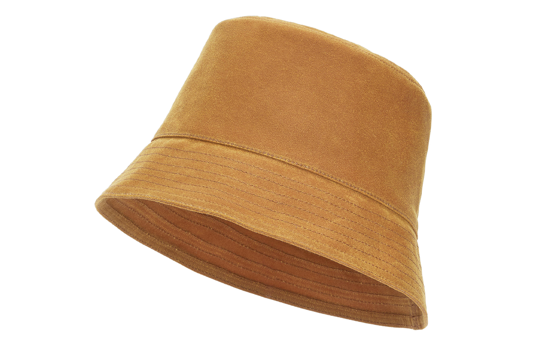 LOEWE Cotton, Canvas, Calfskin Bucket Hats Women's Brown