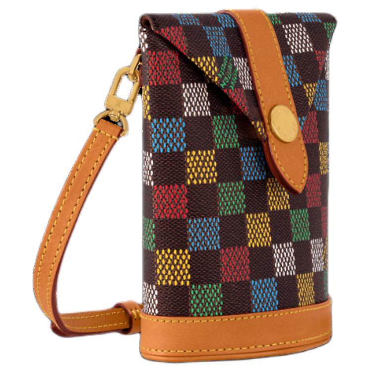 LOUIS VUITTON Coated Canvas Shoulder Bag Unisex Multicolor