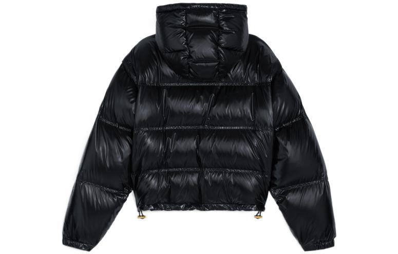 CELINE Cropped Triomphe Down Jacket In Lightweight Nylon