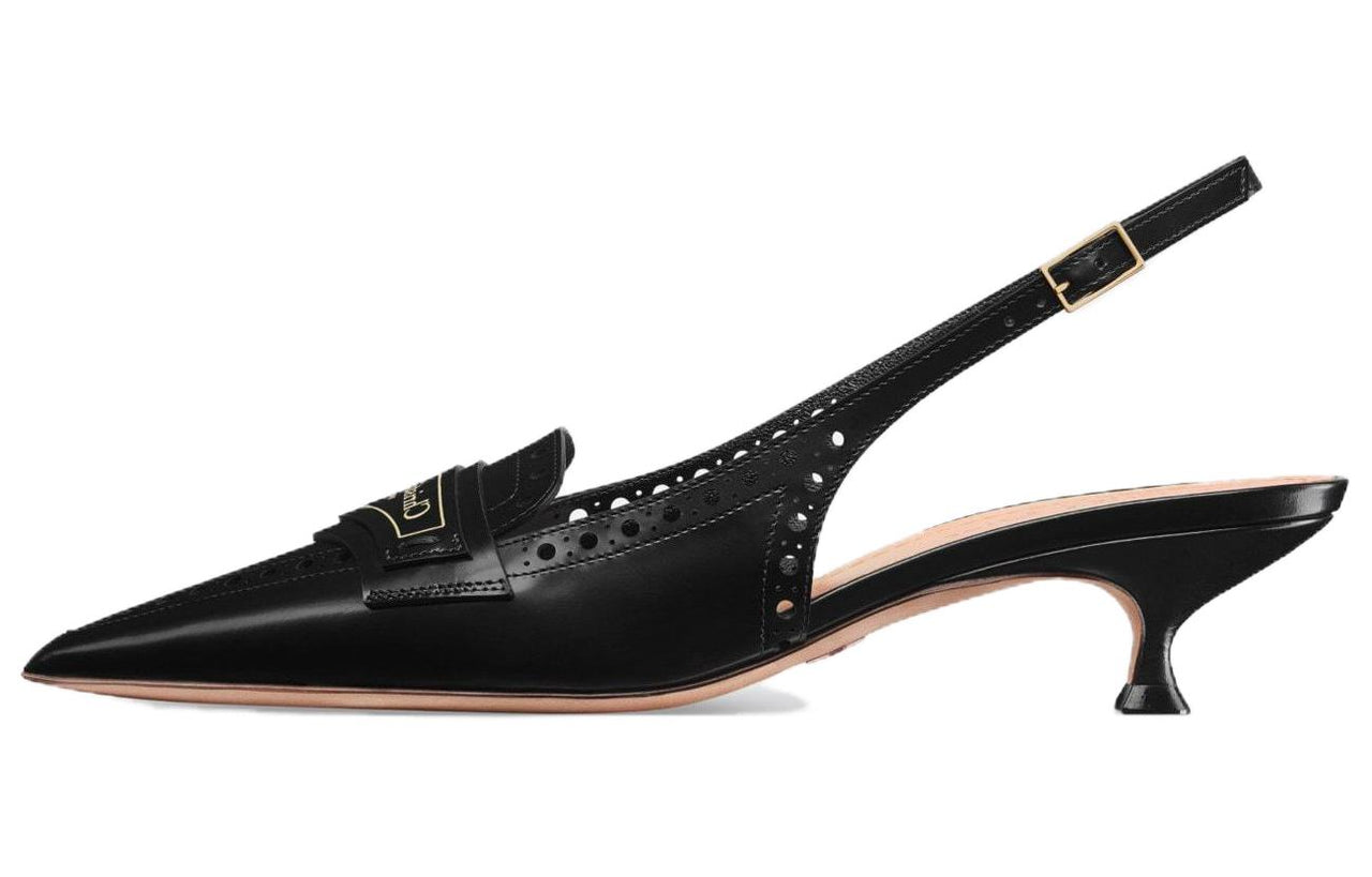 DIOR Boy Slim Heel High Heels 4cm Women's Black