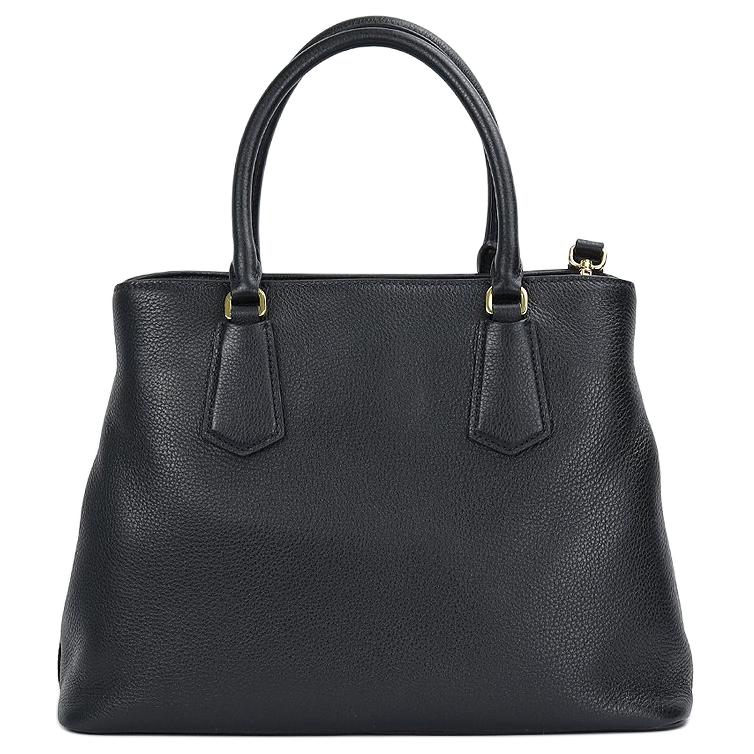 PRADA Cow Leather Tote Bag, Shopping Bag, Handbag Women's Black