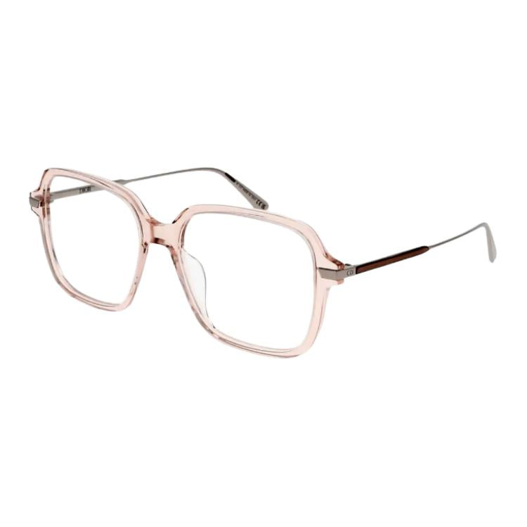DIOR Acetate Square Eyeglass Frames Unisex Pink