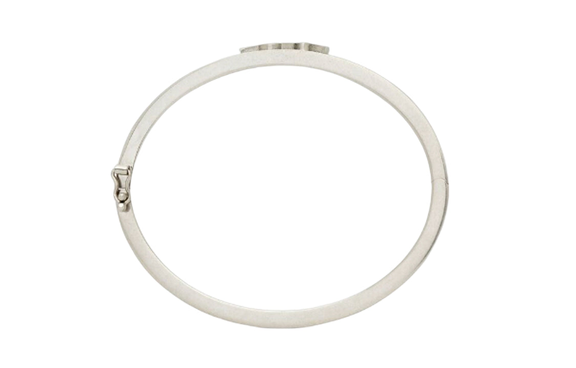 SAINT LAURENT Ysl Logo plaque Enamel Bracelet