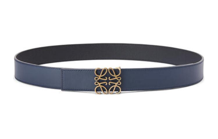 LOEWE Leather Belts Men Blue