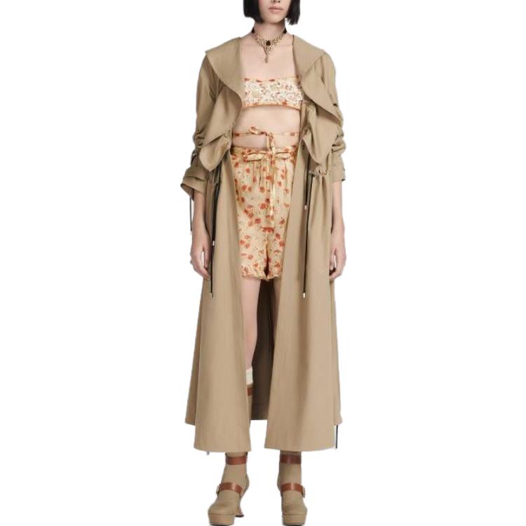 DIOR Trench Coats Women's Khaki