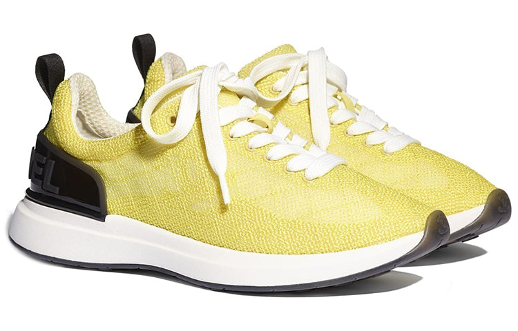 CHANEL Low-Top Casual Shoes Women's Yellow
