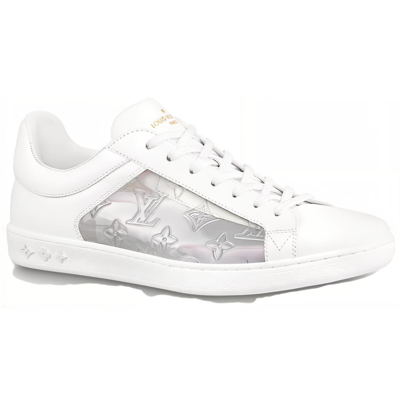 LOUIS VUITTON Luxembourg Low Top Stylish Skateboarding Shoes Men's White