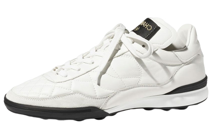 CHANEL Low Top Casual Shoes Women's White
