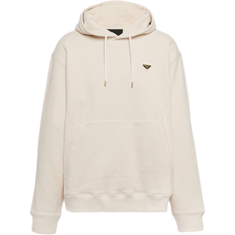 PRADA Triangle logo Cotton Hoodie