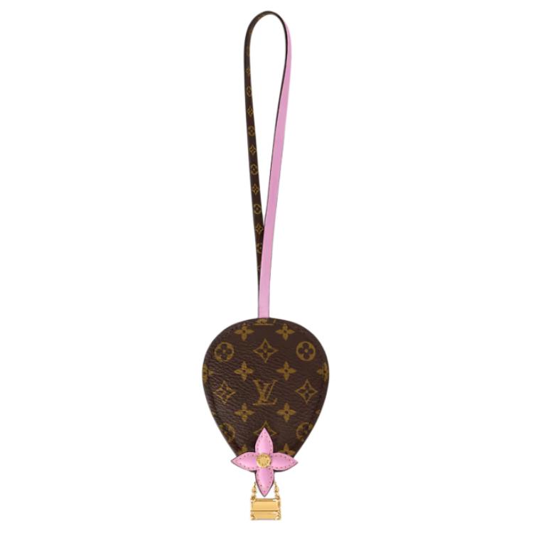 LOUIS VUITTON Cow Leather Pendants Women's Pink