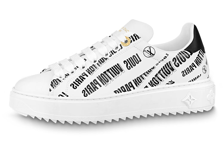 LOUIS VUITTON Time Out Sneakers 'White Black' Women's