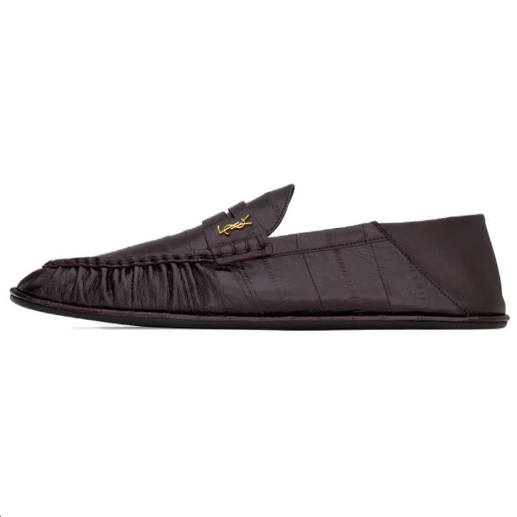 SAINT LAURENT LE Loafers Men's Brown