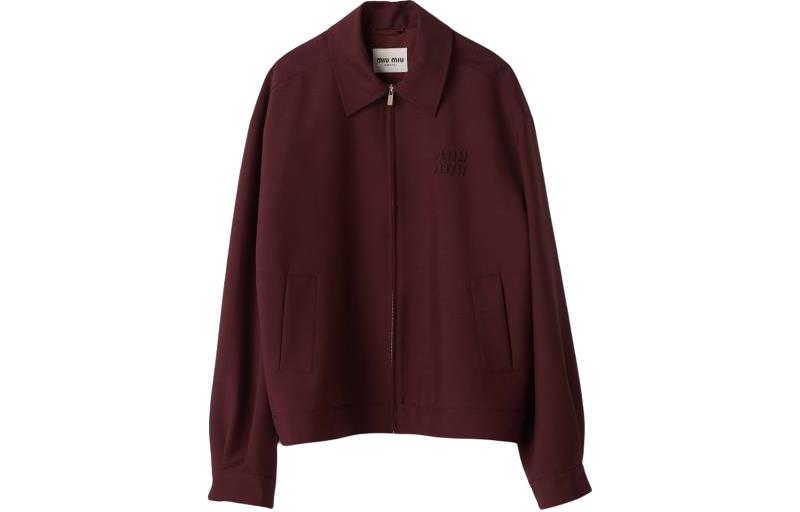 MIU MIU Jackets & Coats Women's Dark Red