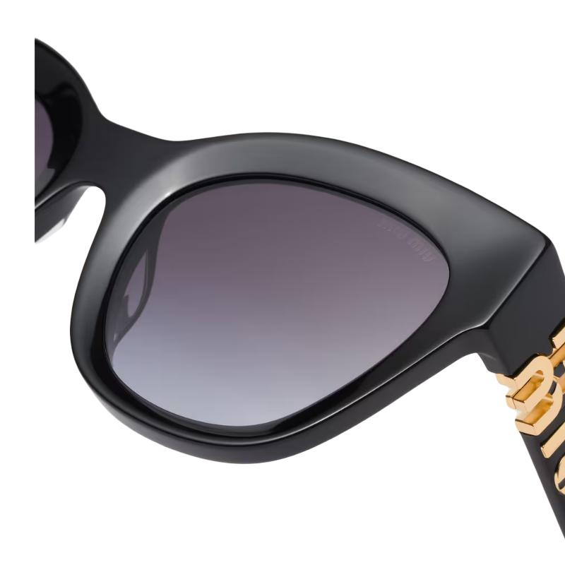 MIU MIU Acetate Cat Eye Sunglasses Women's Black