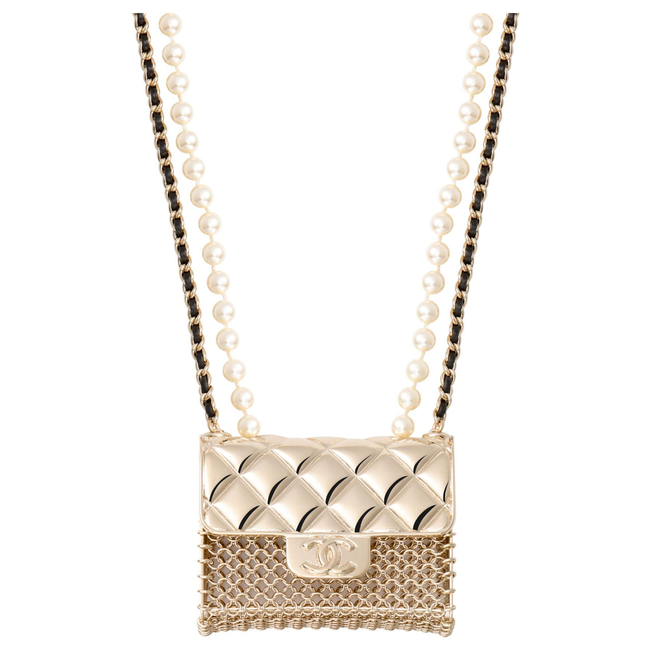 CHANEL Metal Necklaces Men's Gold